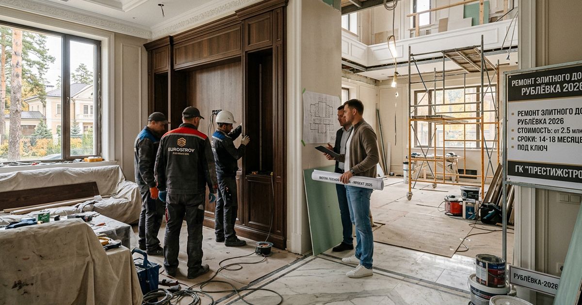 Ремонт элитного дома: сколько стоит и сколько длится в 2026